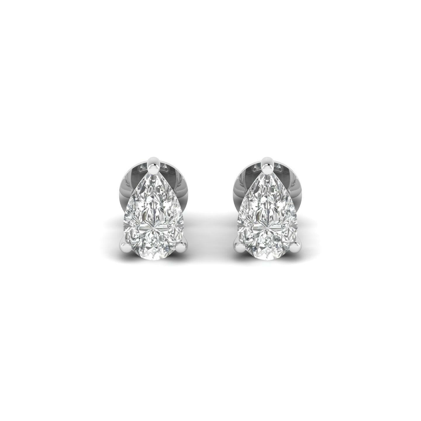14K Gold Studded TW 2.5ct E VS1 Clarity Lab Diamond Studs